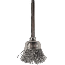 Mini Carbon Steel Brush 12.7mm Cup 3.2mm Shank