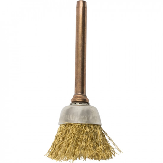 Mini Brass Brush 12.7mm Cup 3.2mm Shank