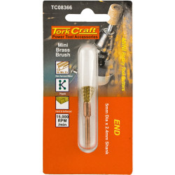 Mini Brass Brush 3.2mm End 3.2mm Shank