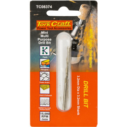 Mini Multipurpose Drill Bit 3.2mm X 3.2mm Shank
