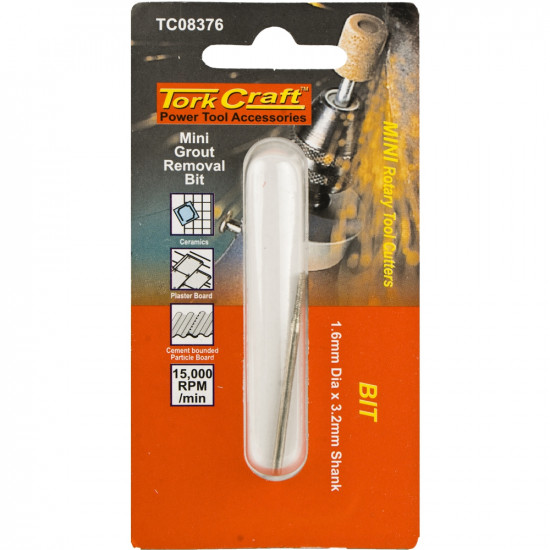 Mini Grout Removal Bit 1.6mm X 2.3mm Mini Grout Removal Bit 1.6mm X 2.3mm