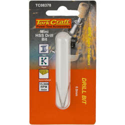 Mini Hss Drill Bit 0.8mm 2pc