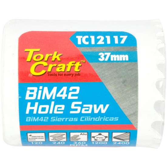 37mm Bim42 Bi Metal Hole Saw 37mm Bim42 Bi Metal Hole Saw