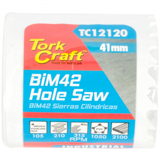 41mm Bim42 Bi Metal Hole Saw 41mm Bim42 Bi Metal Hole Saw