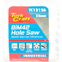 52mm Bim42 Bi Metal Hole Saw