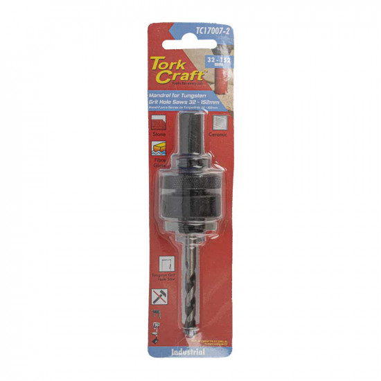Mandrel Carbide Grit Hole Saw 32 - 152mm Mandrel Carbide Grit Hole Saw 32 - 152mm