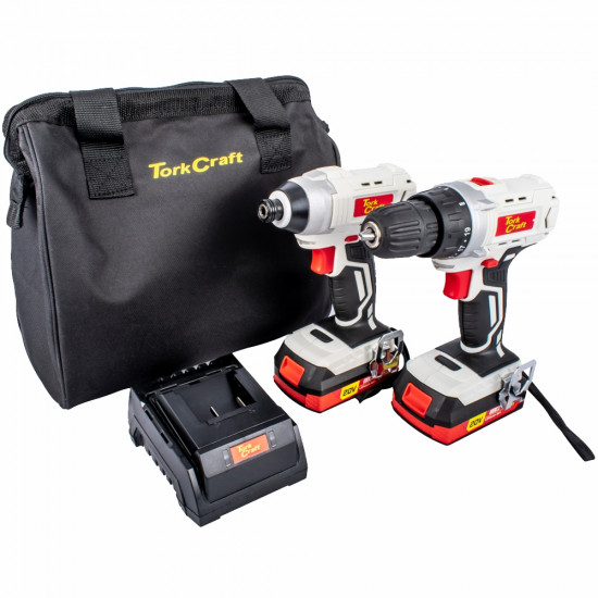 Drill & Impact Driver Twin Pack 20v 2 X 2.0ah Bat Std Charg Carry Bag Drill & Impact Driver Twin Pack 20v 2 X 2.0ah Bat Std Charg Carry Bag