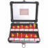 Router Bit Set 12pc/alu.case 1/4'