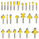 Router Bit Set 24pc Alum.case 1/4'