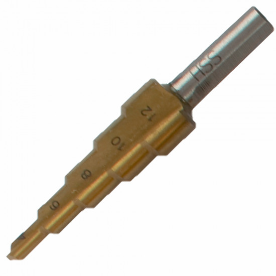 Step Drill Hss 4-12mmx2mm Step Drill Hss 4-12mmx2mm