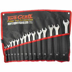 14pcs Deep Offset Combination Spanner Set 8-24mm