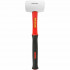 Hammer Rubber Mallet 450g (16oz) Fibreglass Handle White Non-marking