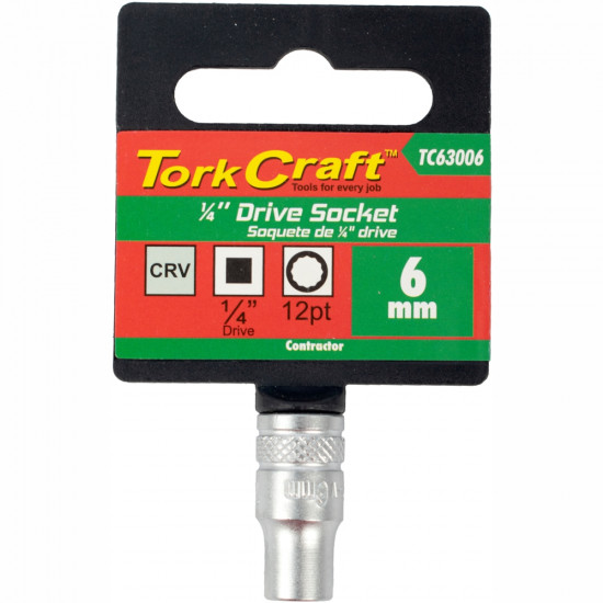 Socket 6mm 1/4' Drive Crv 12 Point Socket 6mm 1/4' Drive Crv 12 Point