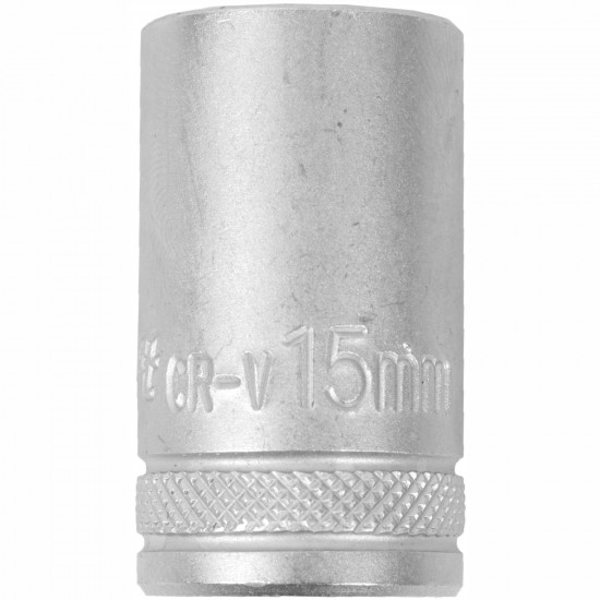 Socket 15mm X 21.8mm 1/2' Drive Crv 12 Point Socket 15mm X 21.8mm 1/2' Drive Crv 12 Point