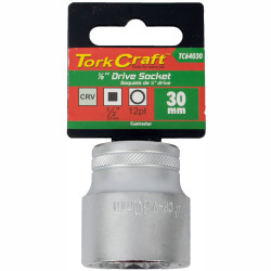 Socket 30mm X 39.8mm 1/2' Drive Crv 12 Point