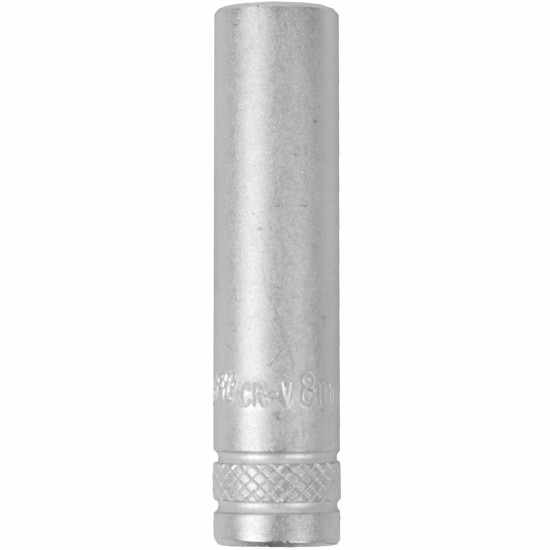 Socket 8mm 1/4' Dr Deep Socket Crv 12 Point Socket 8mm 1/4' Dr Deep Socket Crv 12 Point