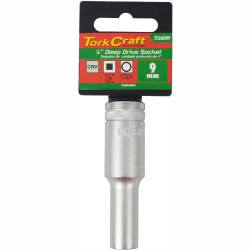 Socket 9mm 1/2' Dr Deep Socket Crv 12 Point