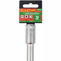 Socket 10mm 1/2' Dr Deep Socket Crv 12 Point