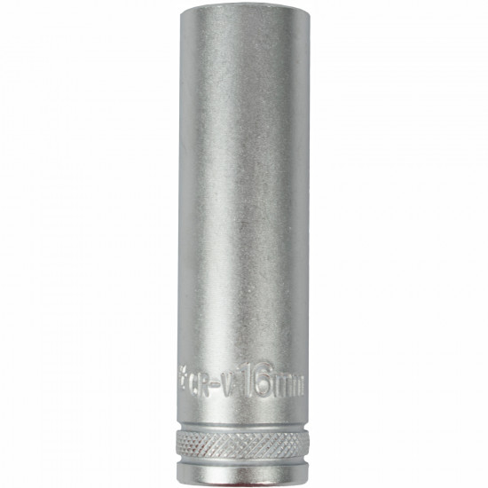 Socket 16mm 1/2' Dr Deep Socket Crv 12 Point Socket 16mm 1/2' Dr Deep Socket Crv 12 Point
