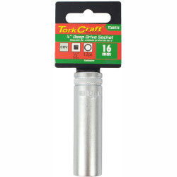 Socket 16mm 1/2' Dr Deep Socket Crv 12 Point