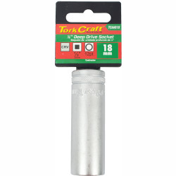 Socket 18mm 1/2' Dr Deep Socket Crv 12 Point