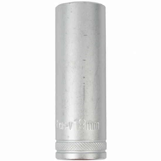 Socket 19mm 1/2' Dr Deep Socket Crv 12 Point Socket 19mm 1/2' Dr Deep Socket Crv 12 Point