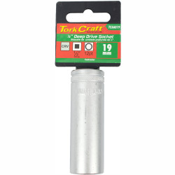 Socket 19mm 1/2' Dr Deep Socket Crv 12 Point
