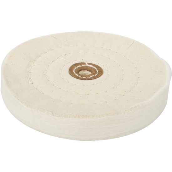 Buffing Pad Medium 150mm To Fit 12.5mm Arbor/spindle - White Buffing Pad Medium 150mm To Fit 12.5mm Arbor/spindle - White