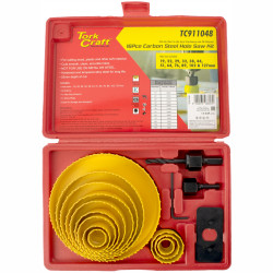 Hole Saw Set Carbon Steel 16pce 19 - 127mm