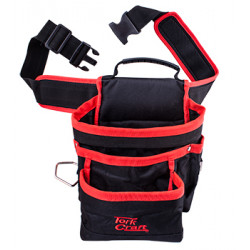 Tool Pouch Nylon With Belt 5 Pocket + Loops