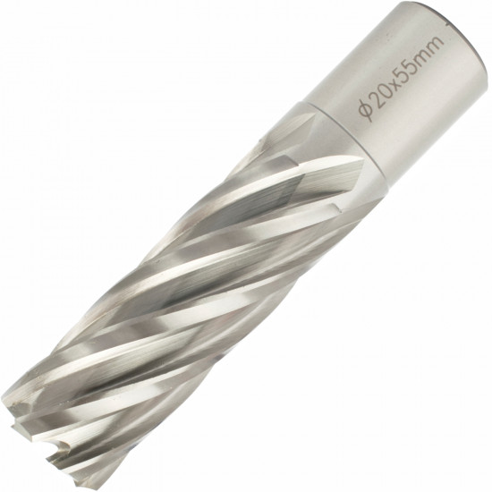 Annular Hole Cutter Hss 20 X 55mm Weld Shank 19.05mm Annular Hole Cutter Hss 20 X 55mm Weld Shank 19.05mm