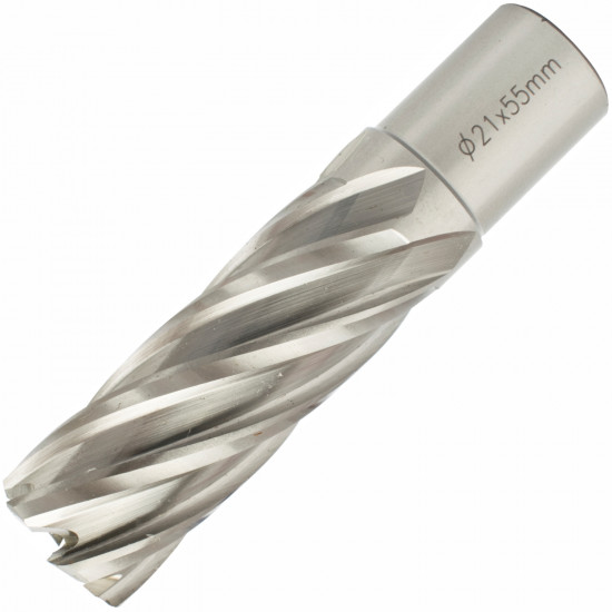 Annular Hole Cutter Hss 21 X 55mm Weld Shank 19.05mm Annular Hole Cutter Hss 21 X 55mm Weld Shank 19.05mm