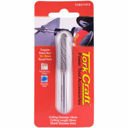 Rotary Burr Tungsten 16x36x6mm Round Point