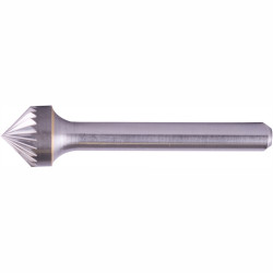 Rotary Burr Tungsten 12x6x6mm 90 Degree Cone