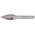 Rotary Burr Tungsten 12x25x6mm Conical Curved
