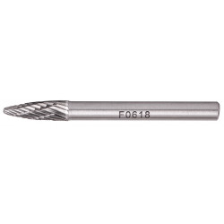 Rotary Burr Tungsten 6x18x6mm Round Point
