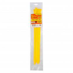 Nylon Cable Ties 7.6mm X 400mm Yellow 10pc