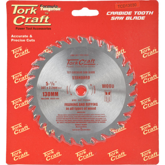 Blade Tct 130 X 30t 16/13 General Purpose Combination Wood Blade Tct 130 X 30t 16/13 General Purpose Combination Wood