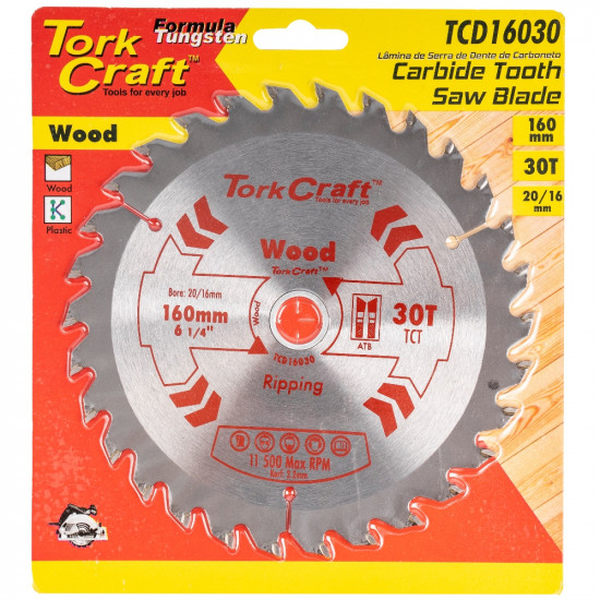 Blade Tct 160 X 30t 20/16 General Purpose Combination Wood Blade Tct 160 X 30t 20/16 General Purpose Combination Wood