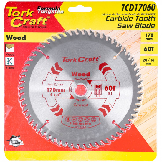 Blade Tct 170 X 60t 20/16 General Purpose Cross Cut Blade Tct 170 X 60t 20/16 General Purpose Cross Cut