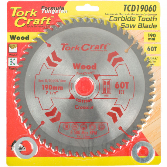 Blade Tct 190 X 60t 30/20 General Purpose Cross Cut Blade Tct 190 X 60t 30/20 General Purpose Cross Cut