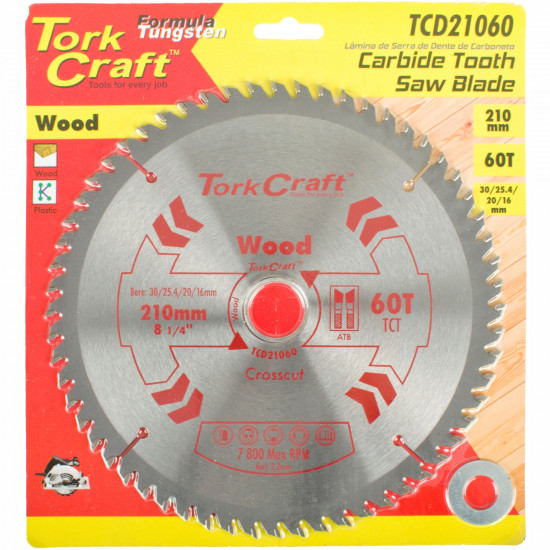 Blade Tct 210 X 60t 30/1/20/16 General Purpose Cross Cut Blade Tct 210 X 60t 30/1/20/16 General Purpose Cross Cut