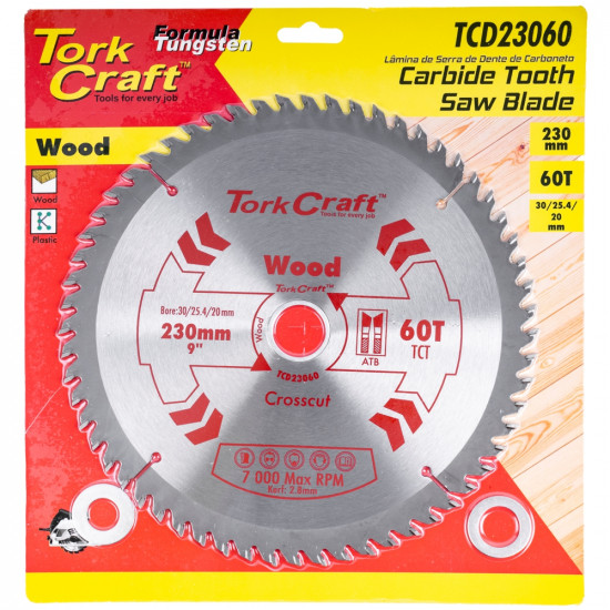 Blade Tct 230 X 60t 30/1/20 General Purpose Cross Cut Blade Tct 230 X 60t 30/1/20 General Purpose Cross Cut