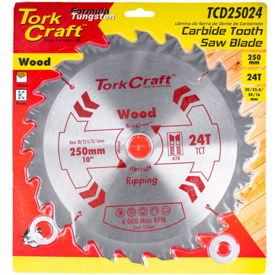 Blade Tct 250 X 24t 30-16 General Purpose Rip Blade Tct 250 X 24t 30-16 General Purpose Rip