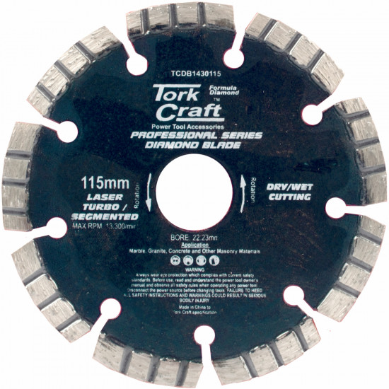 Diamond Blade 115mm Turbo Segmented Laser Welded Industrial Diamond Blade 115mm Turbo Segmented Laser Welded Industrial