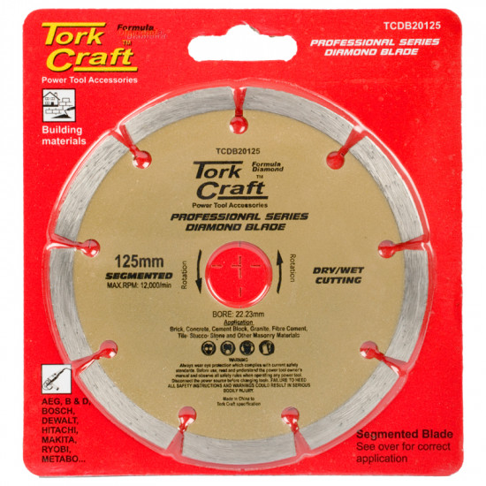 Diamond Blade Segmented 125x22.22mm Sintered Profesional Diamond Blade Segmented 125x22.22mm Sintered Profesional