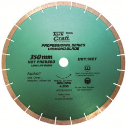 Diamond Blade 350x25.4mm Asphalt Hot Pressed Segmented Tar