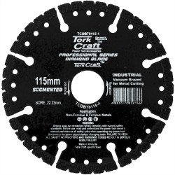 Diamond Blade Seg.115 X 22.23mm Vacuum Brazed For Metal Cutting