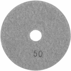 100mm Diamond Wet Polishing Pad 50 Grit Grey