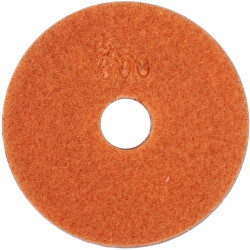 100mm Diamond Wet Polishing Pad 300 Grit Orange